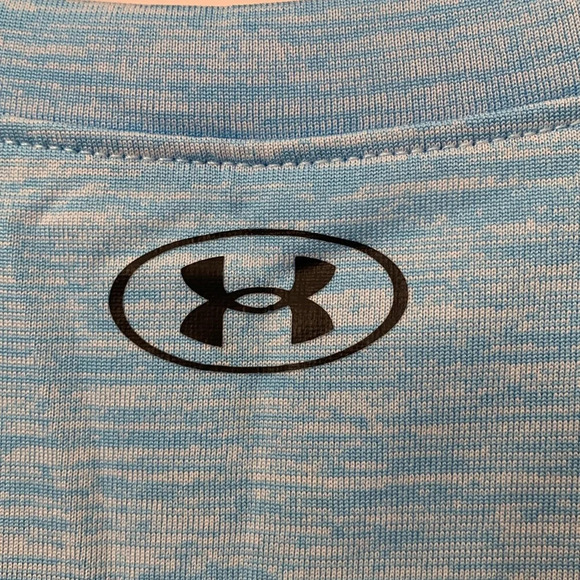 Boys Under Armour Short Sleeve Blue Graphic T-Shirt Size 7 EUC - Picture 3 of 6